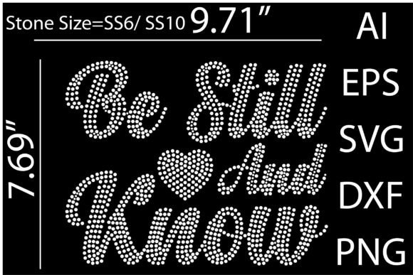 Be Still and Know Rhinestone T-Shirt Graphics Review