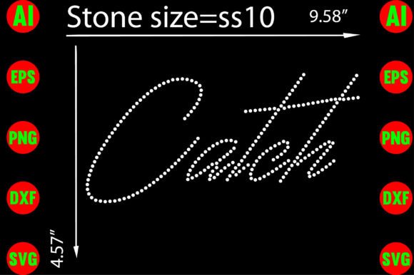 Catch Rhinestone Templates Design