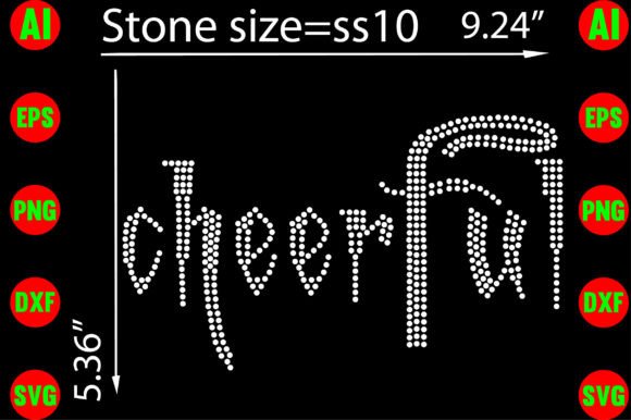 Cheerful Rhinestone Templates Graphics