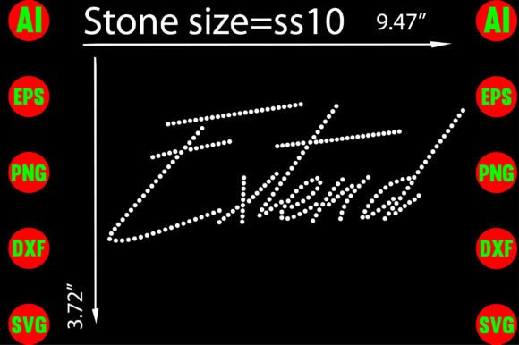 Extend Rhinestone Templates for Graphics and T-Shirt Designs