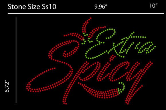 Extra Spicy, Rhinestone Design Templates