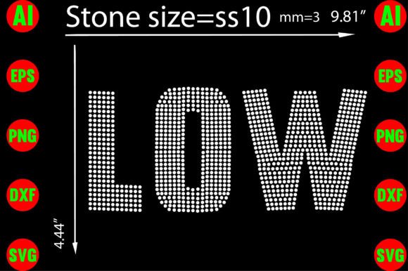 Low Rhinestone Templates Design: Graphics for T-Shirt Designs