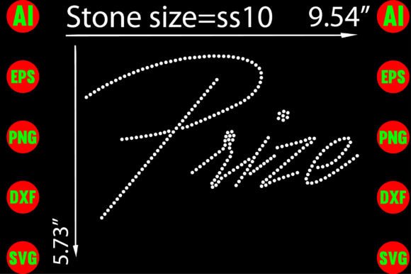 Prize Rhinestone Templates for T-Shirt Designs