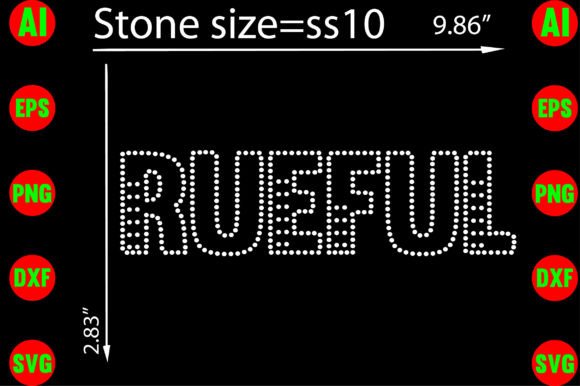 Rueful Rhinestone Templates Design