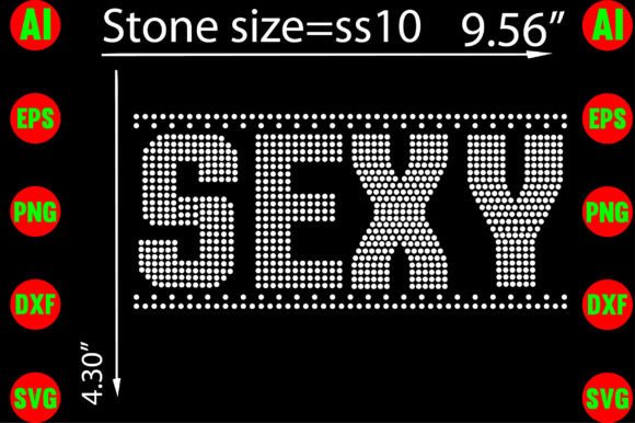Sexy Rhinestone Templates: Graphics for T-Shirt Designs