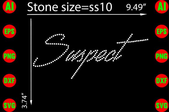 Suspect Rhinestone Templates Design